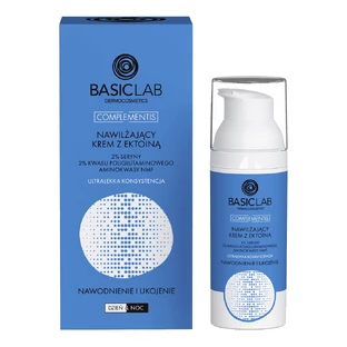 BasicLab Complementis, nawilżający krem z ektoiną, nawodnienie i ukojenie, ultralekka konsystencja, 50 ml