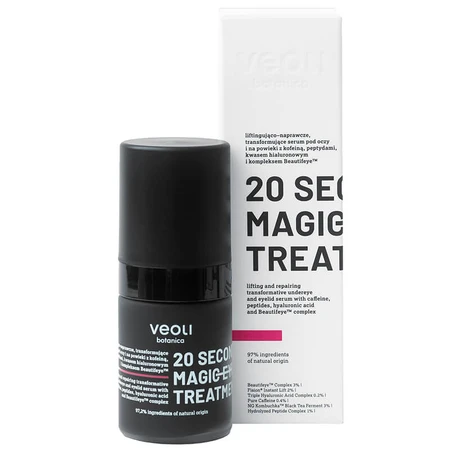 Veoli Botanica 20 Seconds Magic Eye Treatment, liftingująco-naprawcze serum pod oczy i na powieki, 15 ml: ceny i cechy