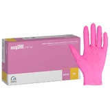 EasyCare Nitril, Nitrilhandschuhe, unsteril, puderfrei, rosa, Größe M, 100 Stück