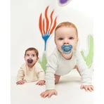 Luu Kids, fopspeen, positionering, silicone, Cloudy Blue, vanaf 6 maanden, 1 stuk