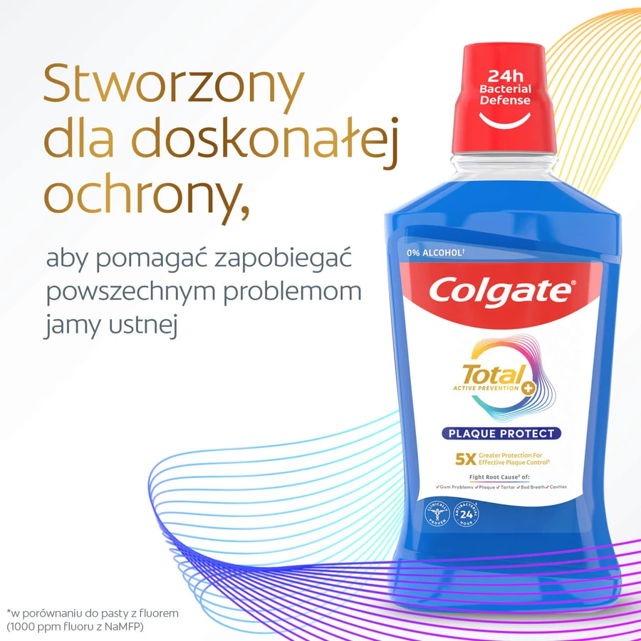 Colgate Total Plaque Protect mondwater, 500 ml