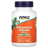 Kaliumcitraat, 99 mg, 180 plantaardige capsules, Now Foods