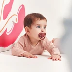 Luu Kids, chupete, posicionamiento, silicona, rosa marroquí, 3-6 meses, 1 pieza