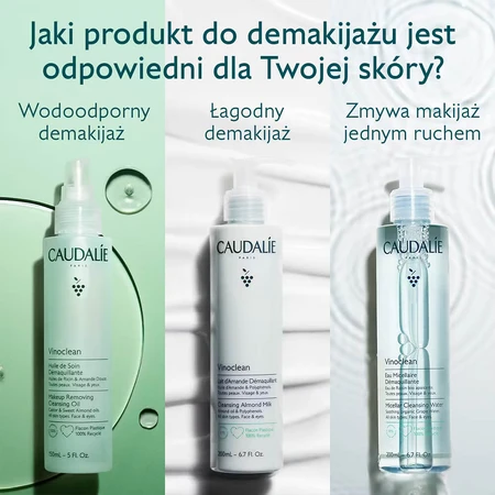 Caudalie Vinoclean, almond makeup remover milk, 200 ml