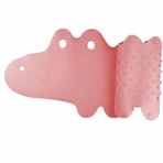 Bocioland, non-slip bath mat, pink crocodile, 1 piece