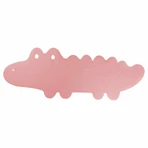 Bocioland, non-slip bath mat, pink crocodile, 1 piece