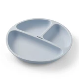 BabyOno, platillo de silicona con ventosa, azul, a partir de 6 meses, 1 ud.
