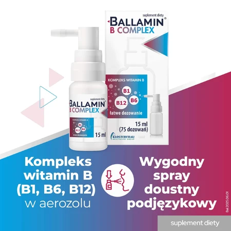Ballamin B Complex, sublinguale spray, 15 ml