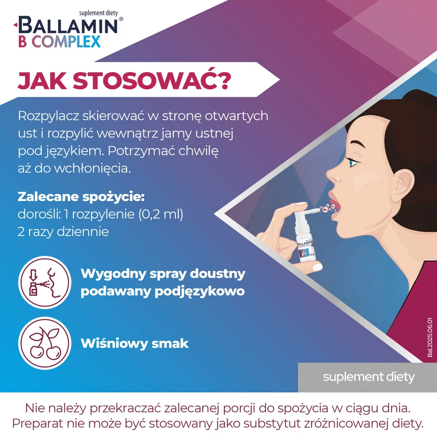Ballamin B Complex, sublinguale spray, 15 ml