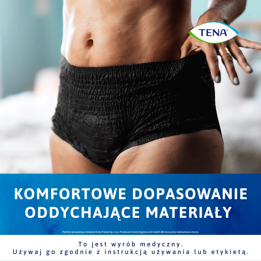 Tena Lady Pants Noir, saugfähige Slips, Größe M, 75-105 cm, Plus, 9 Stück