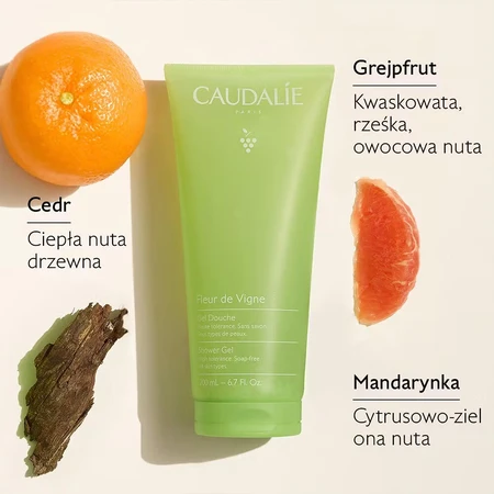 Caudalie Fleur de Vigne, shower gel, 200 ml