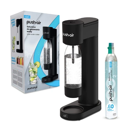 Dafi PushAir, Wasserbelüfter, schwarz + Flasche, 0,7 l, 1 Stück