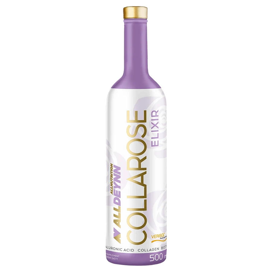 Allnutrition Alldeynn CollaRose Elixir, aromă de zmeură și căpșuni, 500 ml