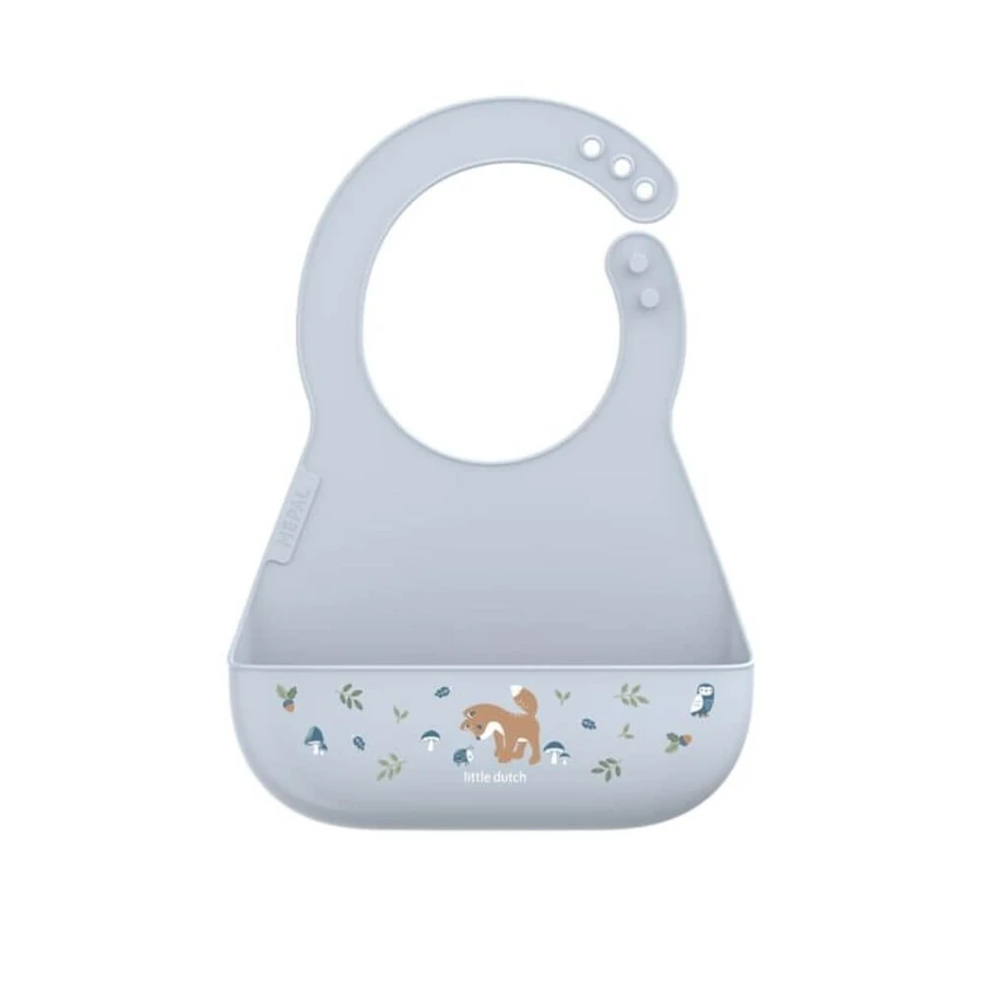 Silicone bib for children's table, Forest Friends, Little Dutch