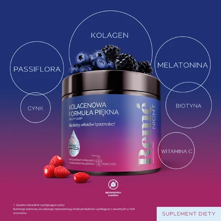 Reme Night Collagen Beauty Formula, Waldfruchtgeschmack, 150 g