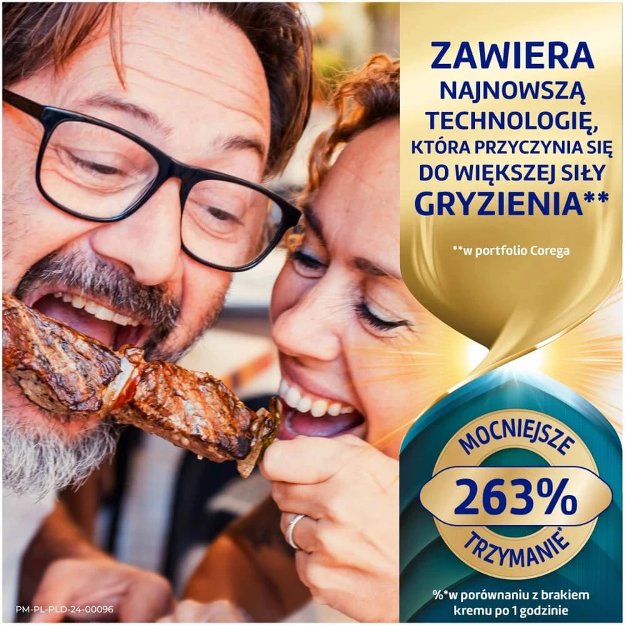 Corega Power Max Supreme All-In 1, krem mocujący do protez zębowych, neutralny, 40 g: ceny i cechy