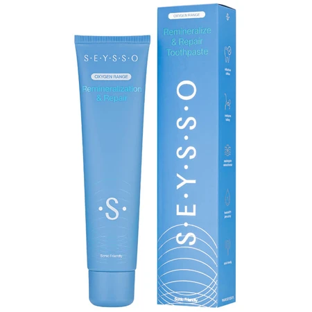 Seysso Oxygen, tandpasta, remineralisatie en restauratie, fluoridevrij, 75 ml