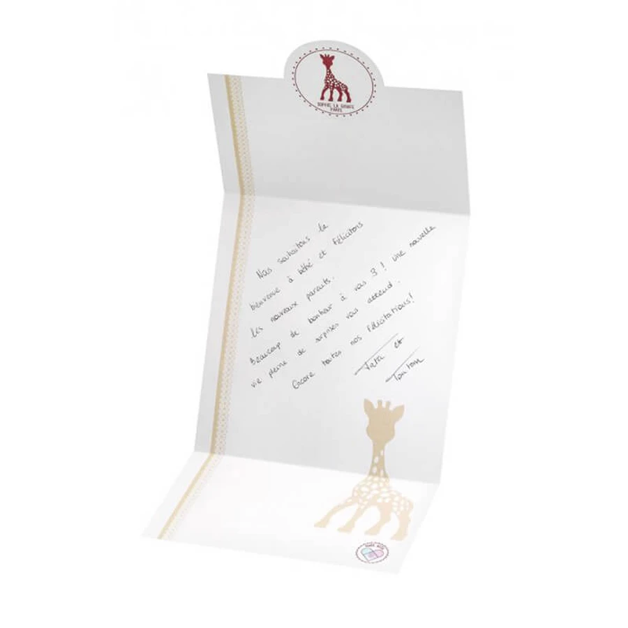 Sophie die Giraffe Set, Beißring aus Gummi, ab Geburt, 1 Stück + Beißring am Ring, 1 Stück