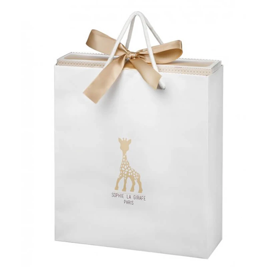 Sophie die Giraffe Set, Beißring aus Gummi, ab Geburt, 1 Stück + Beißring am Ring, 1 Stück