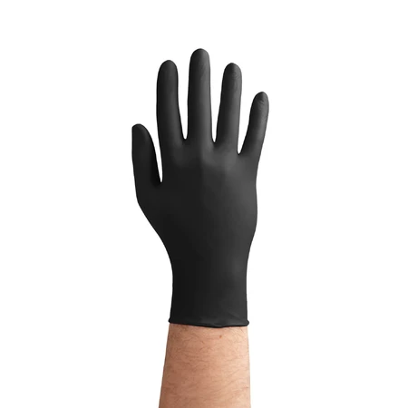 EasyCare Nitril, nitril handschoenen, niet-steriel, poedervrij, zwart, maat S, 100 stuks