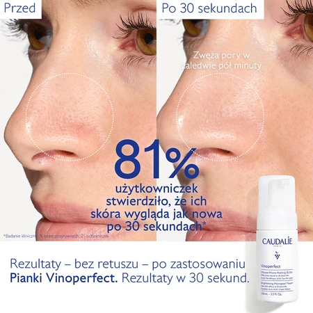 Caudalie Vinoperfect Bright Micropeel, micropolijstschuim, 100 ml