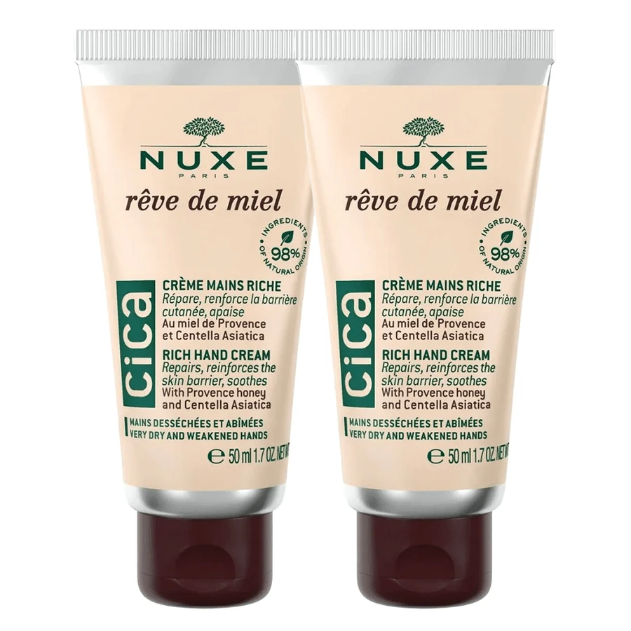 Nuxe Reve de Miel Cica, Hand- und Nagelcreme, 2 x 50 ml