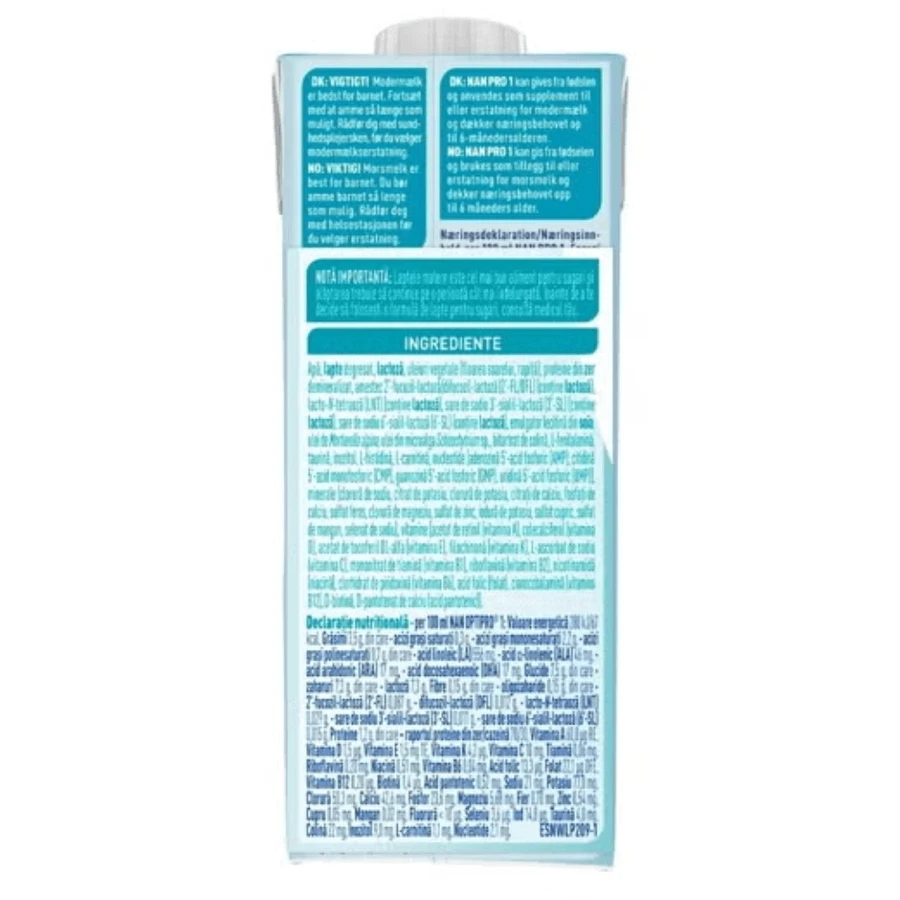 Flüssige Vorzugsmilch Optipro 1, 200 ml, 200 ml, Nestle