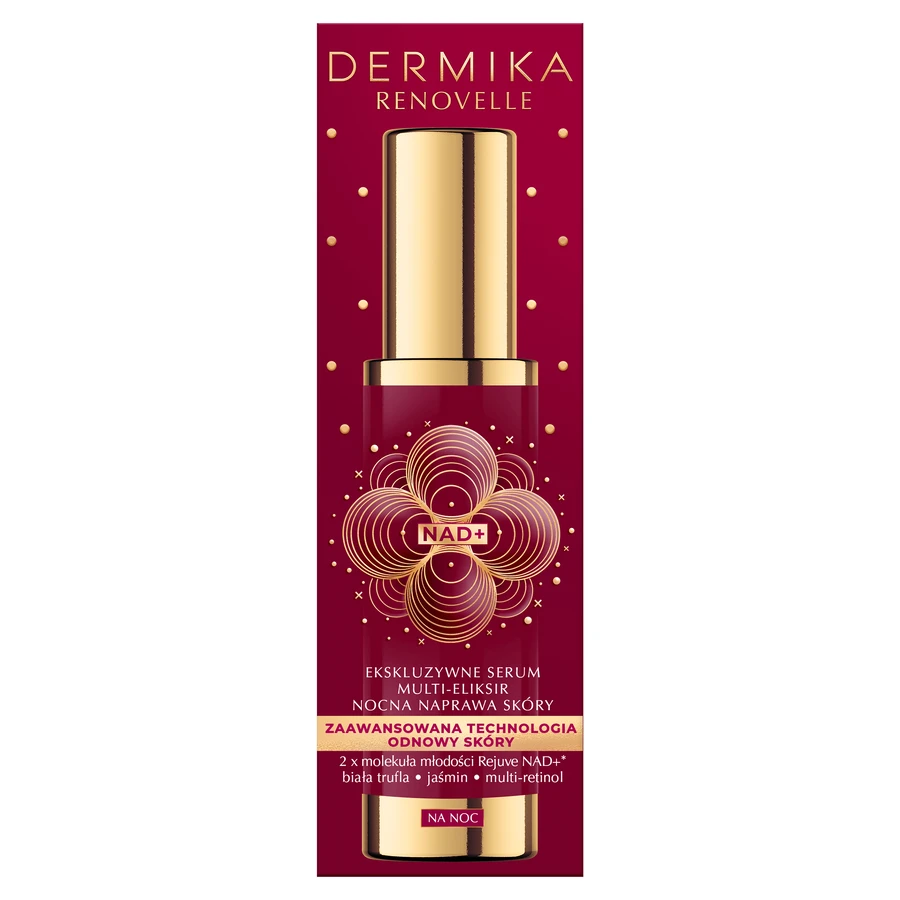 Dermika Renovelle, ekskluzywne serum multi-eliksir nocna naprawa skóry, 50 ml: ceny i cechy