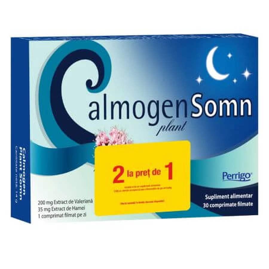 Calmogen Plant Sleep 2 voor de prijs van 1, 2x30 capsules, Perrigo