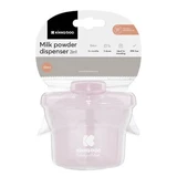 Compartmentalized container for milk powder or snacks, 240 ml, Light Pink, Kikka Boo