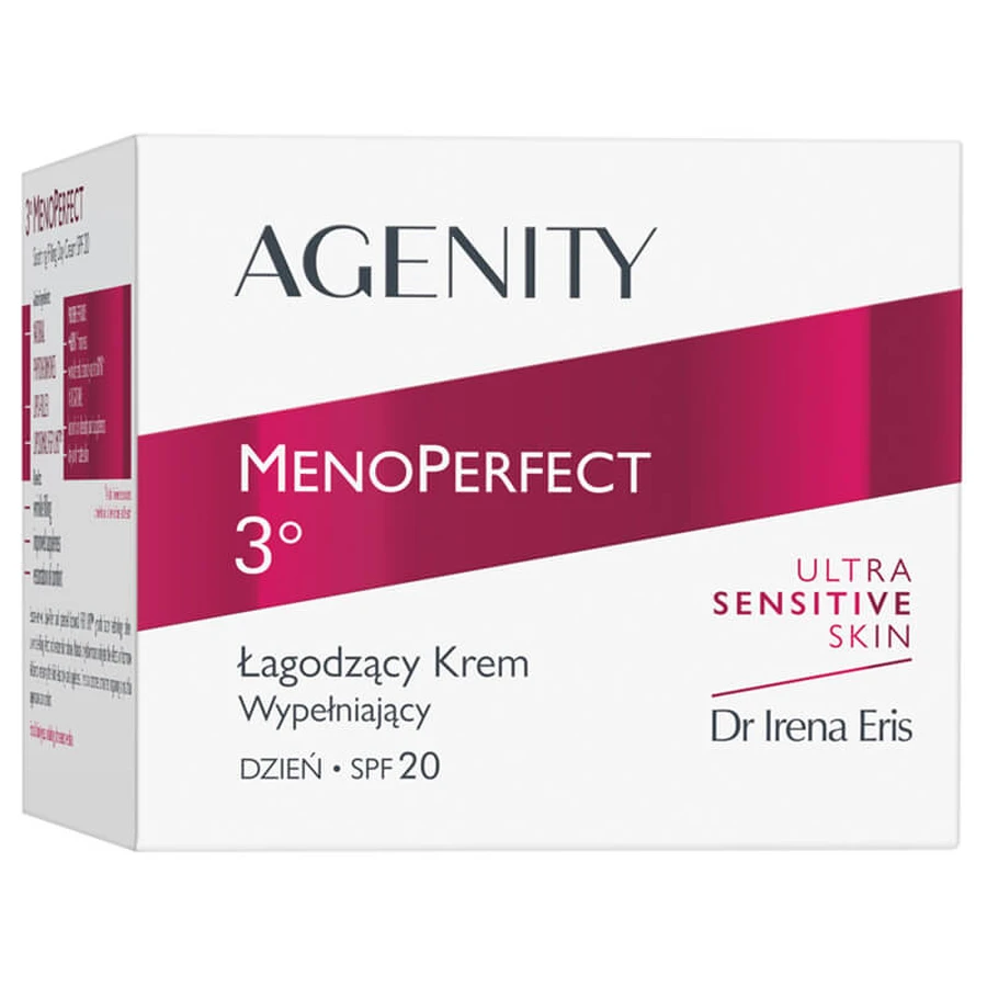 Agenity 3° MenoPerfect, łagodzący krem wypełniający na dzień, SPF 20, 50 ml: ceny i cechy