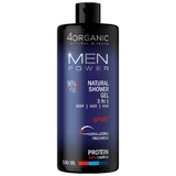 4Organic Men Power, natuurlijke douchegel 3in1, Sport, 500 ml