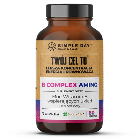 Simple Day Witamina B Complex Amino, 60 kapsułek: ceny i cechy