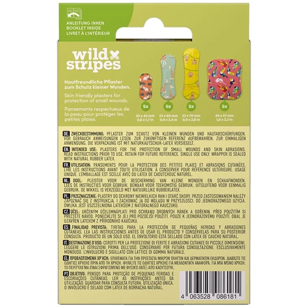 Wild Stripes Kids Sensitive, Jungle pleisters, 20 stuks