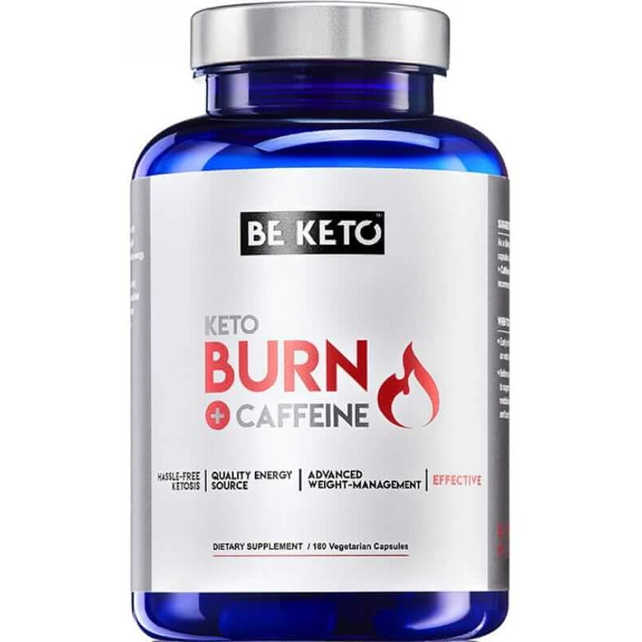 Keto Burn with Caffeine - fat burner - 180 capsules BeKeto