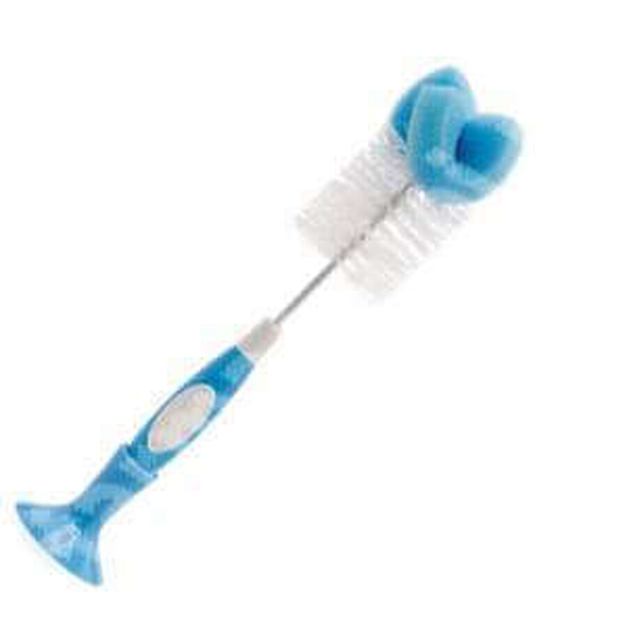 Brosse à biberon et à tétine, bleue, Dr. Browns