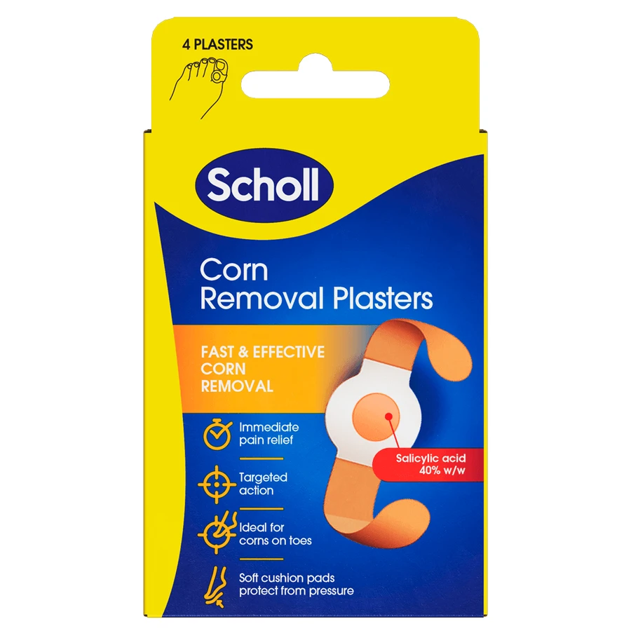 Pflaster zum Entfernen der Schiene, 4 Stück, Scholl