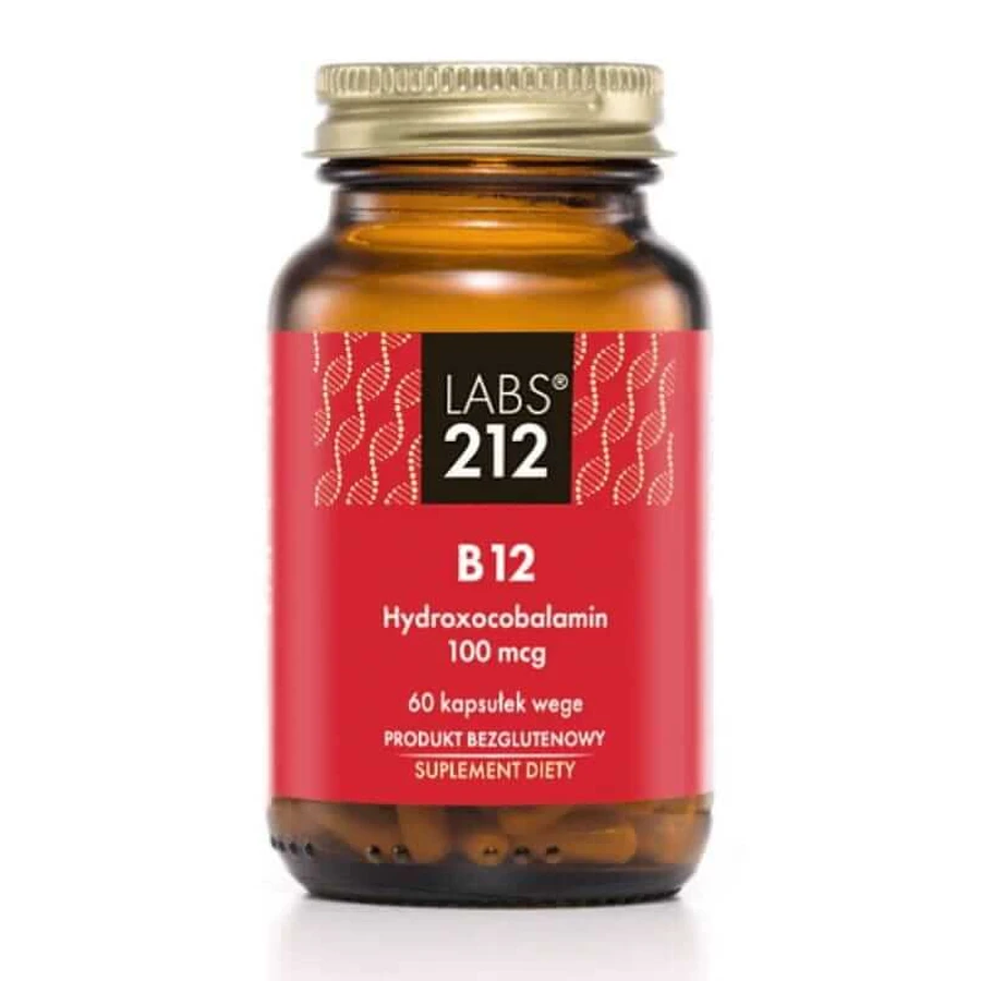 Labs212 Vitamine B12 Hydroxocobalamine 60 capsules