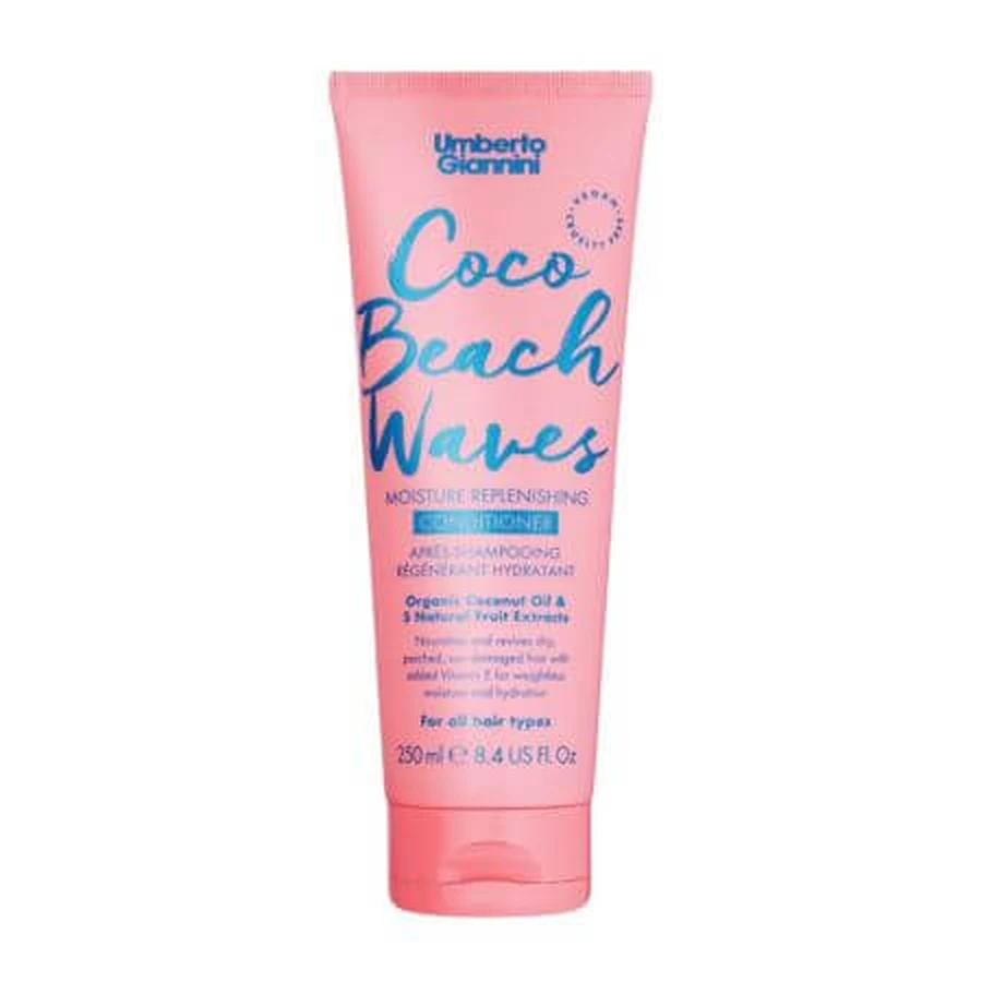 Nawilżająca odżywka do miękkich loków Coco Beach, 250 ml, Umberto Gianinni: ceny i cechy