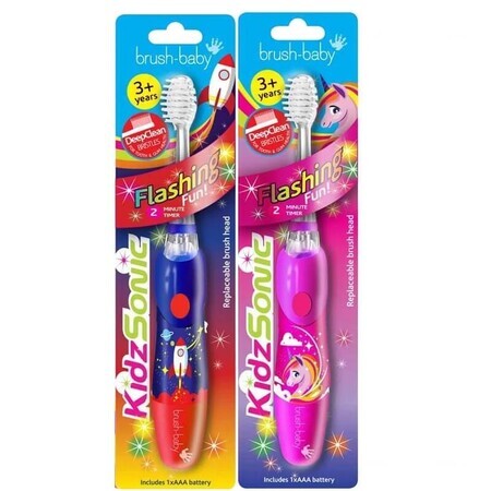 Brosse à dents électrique, KidzSonic, 3-6 ans, Brush Baby