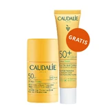 Caudalie Vinosun Protect, barra invisible de alta protección, SPF 50, 15 g + crema invisible, ligera, de muy alta protección, SPF 50+, 20 ml gratuita