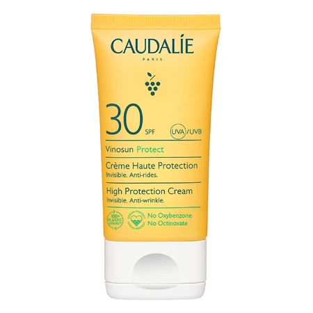 Caudalie Vinosun Protect, unsichtbare Creme mit hohem Schutz, SPF 30, 50 ml + unsichtbare, leichte Creme mit sehr hohem Schutz, SPF 50+, 20 ml gratis