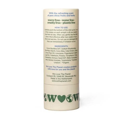 Deodorant stick Fresh Citrus, 40 g, We Love The Planet