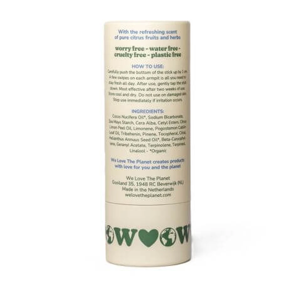 Deodorant stick Fresh Citrus, 40 g, We Love The Planet