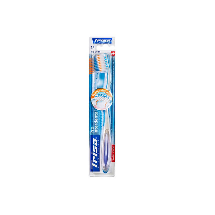 Periuta de dinti cu capac Pro Interdental, Medium, Trisa