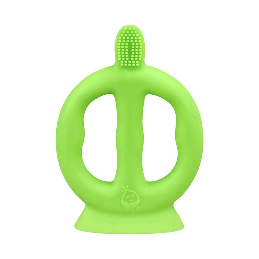 Brosse à dents avec poils en silicone, 9-18 mois, Green Sprouts