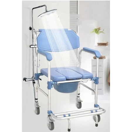 Dr. Happy Toilet Chair with Wheels JLC00301