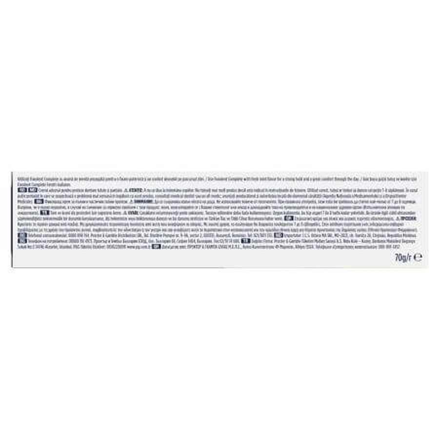 Crema adeziva pentru proteza dentara Complete Strong Hold Fresh, 70 g, Fixodent 