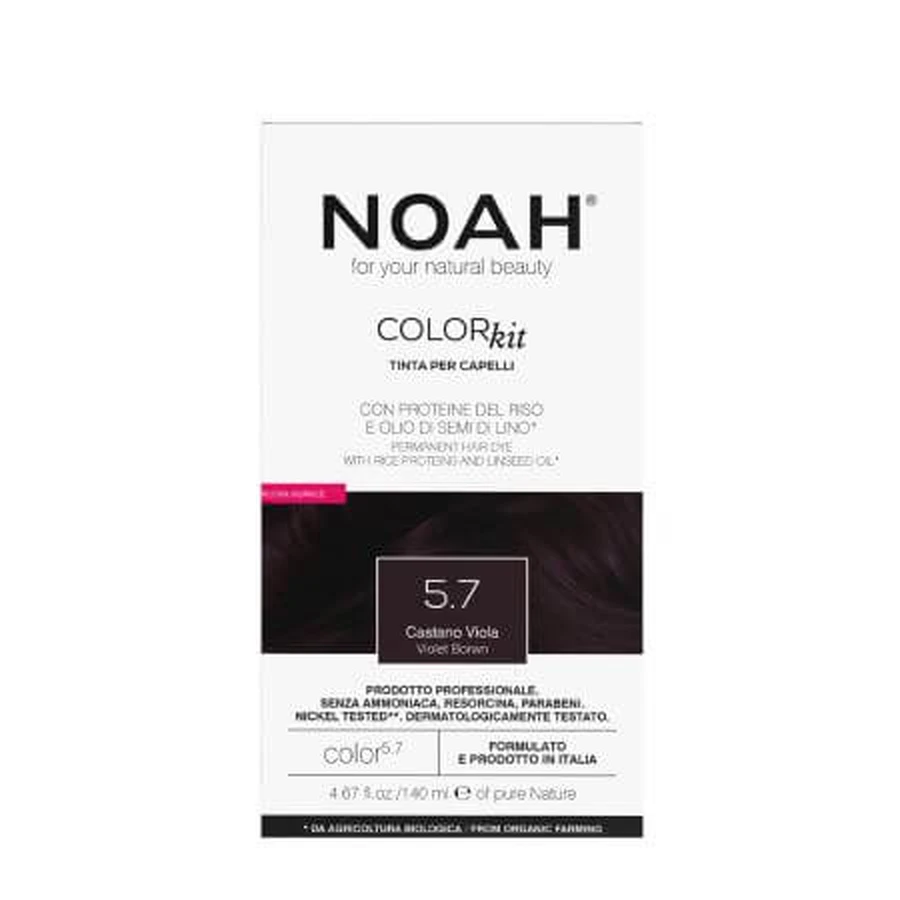 Natuurlijke haarverf, Saten Violet 5.7, 140 ml, Noah