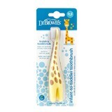Superzachte giraffe babytandenborstel, 0-3 jaar, Dr. Browns
